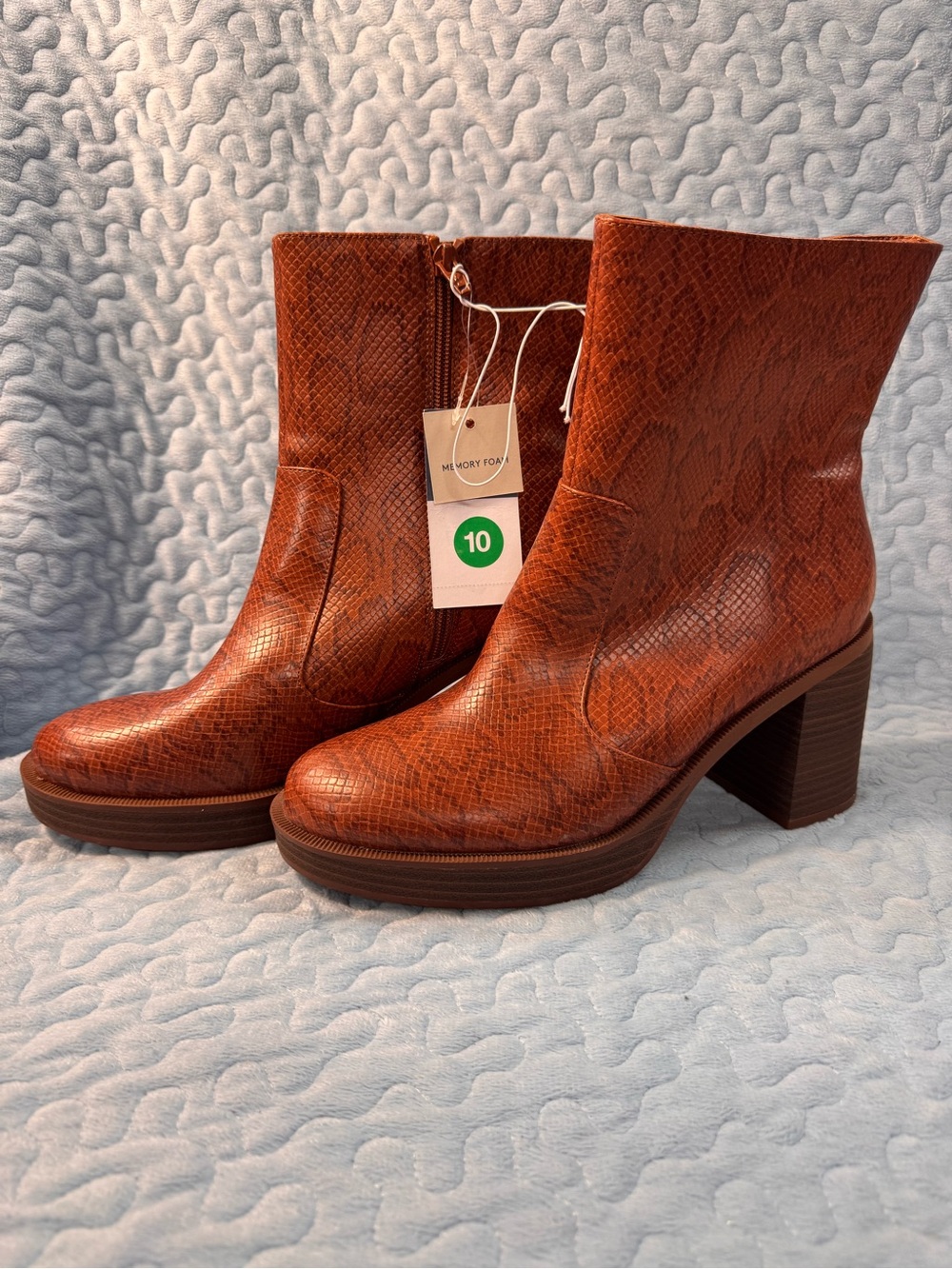 Platform multi colored boots